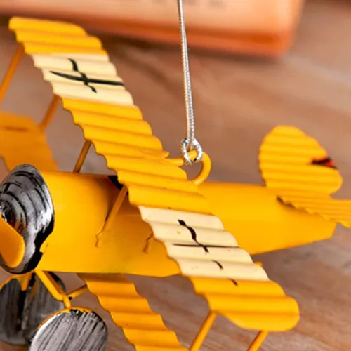 Vista 3 de TOYANDONA Modelo de avión vintage, paquete de 2 juguetes de avión de metal, 3.93 x 3.54 x 1.96 pulgadas, artesanía retro para niños, accesorios