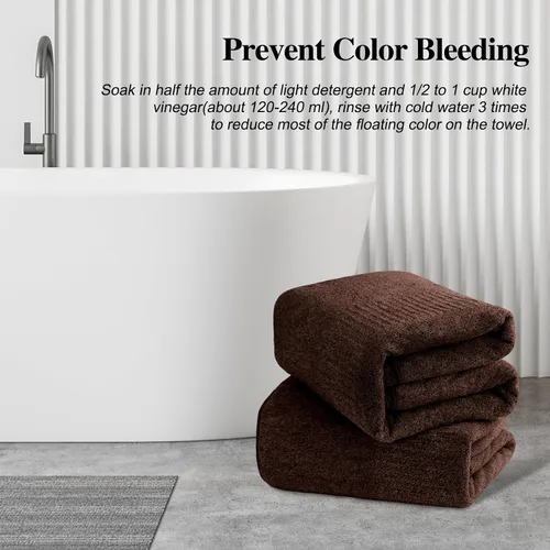 Vista 6 de SEISSO Toallas de baño, extra absorbentes y de secado rápido, toallas de fibra ligera, toalla de baño grande y suave de primera calidad