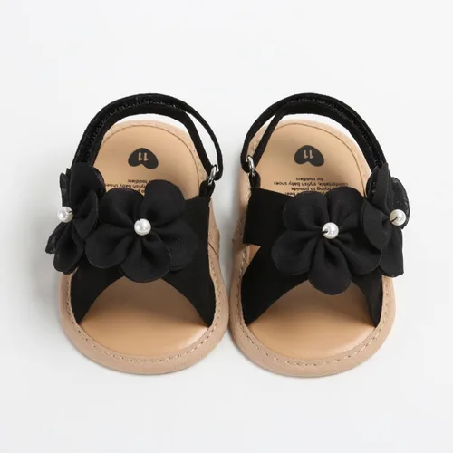 Vista 5 de Sandalias de verano para bebés y niñas, zapatos de vestir de princesa para boda, suela suave, zapatos de bebé para niña recién nacida