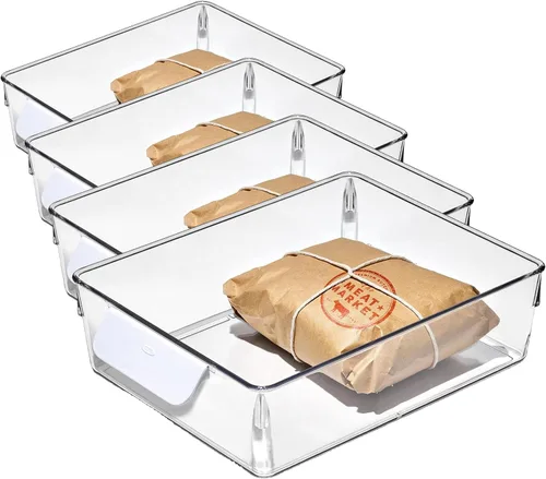 Vista 11 de OXO Good Grips Contenedor de Organización para Refrigerador 5 in x 10 in - para Contenedores de Bayas, Tazas de Yogur y Más
