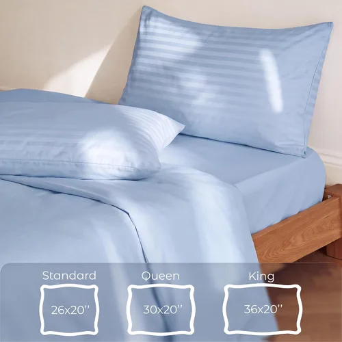 Vista 6 de FAUNNA 600TC - Protectores de almohada 100% algodón, tamaño estándar