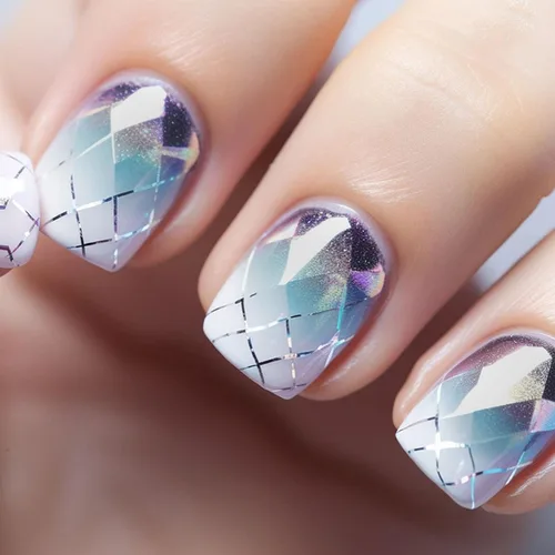 Vista 42 de Uñas Postizas Cuadradas Cortas con Diseños de Lazo 3D, Uñas Postizas de Leopardo con Punta Francesa, Uñas Adhesivas Brillantes, Uñas Acrílicas Nude