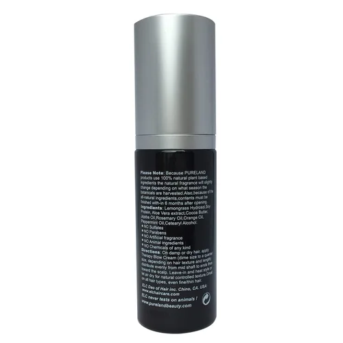 Vista 3 de Pureland Beauty Therapy Blow Cream - Tratamiento de reparación capilar sin enjuague, mascarilla hidratante para cuero cabelludo sensible y cabello