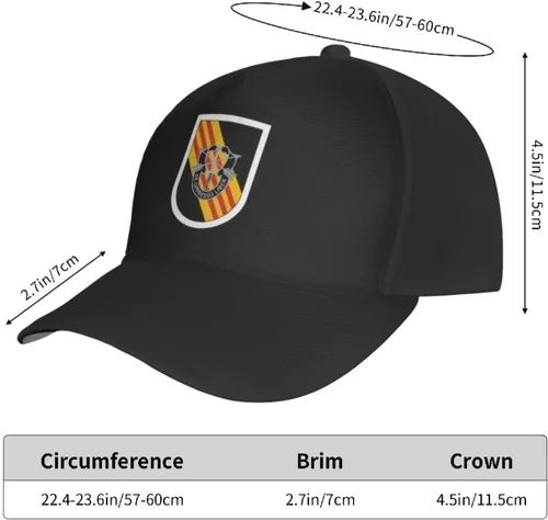 Vista 5 de 1st Special Forces Group Gorra de béisbol para hombre y mujer, ajustable, informal, transpirable, para exteriores, gorra de camionero, gorra