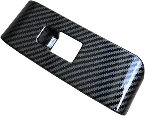 Vista 7 de ruihe 4 piezas de fibra de carbono de color de ventana de puerta de automóvil panel de control ajuste para Toyota Highlander 2020 2021 2022 2023