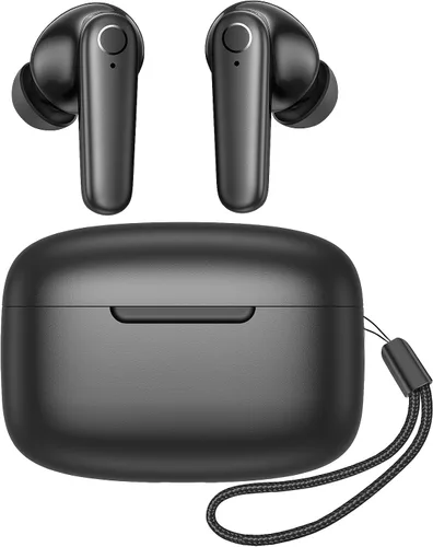 Vista 10 de kurdene Auriculares Inalámbricos Bluetooth 5.4 Auriculares 60H Tiempo de Reproducción Graves Profundos Estéreo Auriculares con Micrófono Cómodos