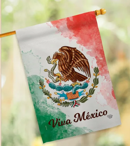 Vista 9 de Ornamento Collection Viva México Casa Bandera Pack de Nación Regional Internacional Mundo País Particular Área Decoración Banner Pequeño Jardín