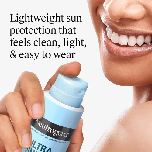 Vista 4 de Neutrogena Ultra Sheer Body Mist - Protector solar en aerosol de amplio espectro, SPF 70, protector solar en aerosol ligero, no graso y resistente