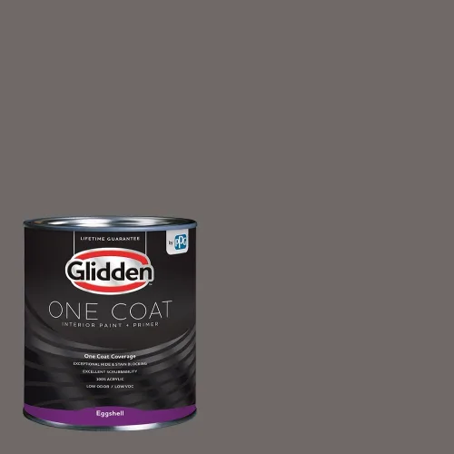 Vista 10 de Glidden Pintura Interior + Imprimación: Gris/Plata Antigua, Una Capa, Satinado, 1 Galón