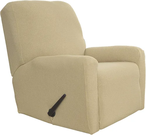 Vista 62 de Easy-Going Funda Elástica para Sofá Reclinable Cobertor de Sofá 4 Piezas Protector de Muebles Sofá Suave con Fondo Elástico Poliéster Spandex Tela