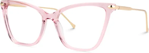 Vista 2 de Zeelool Gafas de bloqueo de luz azul de gran tamaño para mujer con forma de mariposa Hilary FX0206
