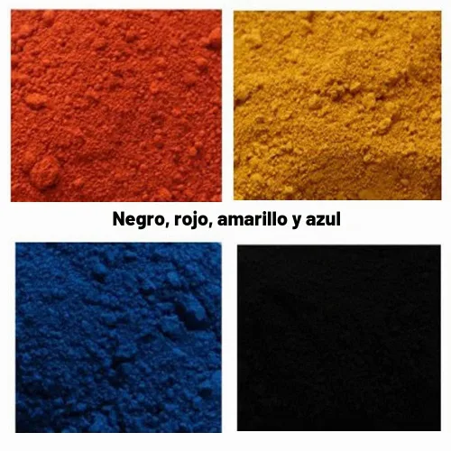 Vista 6 de En varios colores óxido de hierro Polvo de óxido de hierro negro grado cosmético para cosméticos y jabón - 1.76 oz