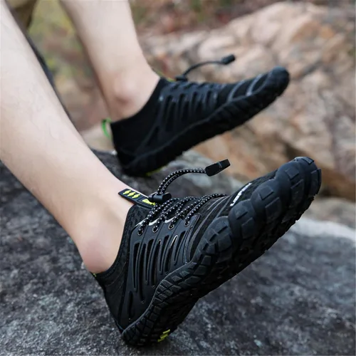 Vista 3 de UBFEN Zapatos acuáticos para natación, para hombre y mujer, para deportes de playa, secado rápido, descalzos para navegación, pesca, buceo, surf