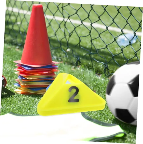 Vista 6 de SUPVOX 10 Uds. Equipo de Entrenamiento Conos de Disco de Fútbol Conos de Disco de Entrenamiento de Fútbol para Niños Agilidad Conos de Tráfico Conos