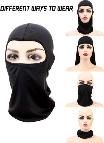 Vista 7 de 6 Pieces UV Sun Protection Cooling Bandana Men Balaclava Full Face Covering Neck Gaiter Scarf Hood Outdoor Cycling Running