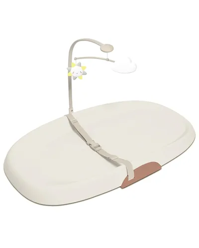 Vista 7 de Skip Hop Cambiador de bebé estilo cuarto de bebé, fácil de limpiar, contorneado con espuma acolchada, base antideslizante, cinturón de seguridad