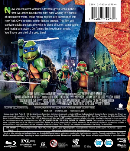 Vista 2 de Teenage Mutant Ninja Turtles (1990) (BD) Blu-ray