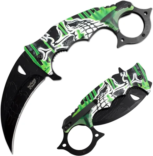 Vista 9 de Snake Eye Tactical Dark Fantasy Blade-Jumbo Every Day Carry Cuchillo plegable (azul)
