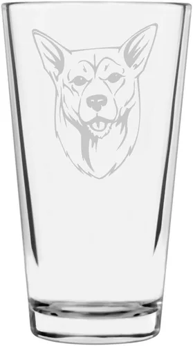 Vista 5 de Podenco Canario - Vaso de pinta de 16 onzas con temática de perro personalizado
