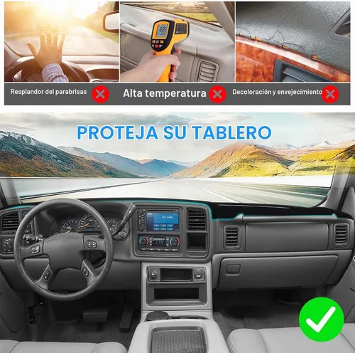 Vista 4 de Alfombrilla para salpicadero compatible con Chevrolet Silverado Avalanche Tahoe Suburban GMC Pickup Yukon-Dashboard de 1999-2006