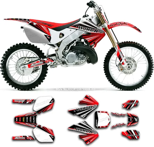 Vista 6 de Kit de calcomanías Kungfu Graphics para CR125 CR250 1997 1998 1999, HDCR1259799001-KO