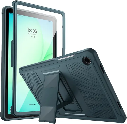 Vista 12 de MoKo Funda para Samsung Galaxy Tab A9 Plus/A9+ de 11 pulgadas 2023, a prueba de golpes de cuerpo completo resistente con protector de pantalla