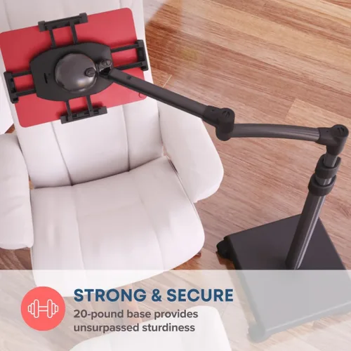 Vista 5 de LEVO G2 Deluxe - Soporte de piso para tableta, soporte ajustable para iPad