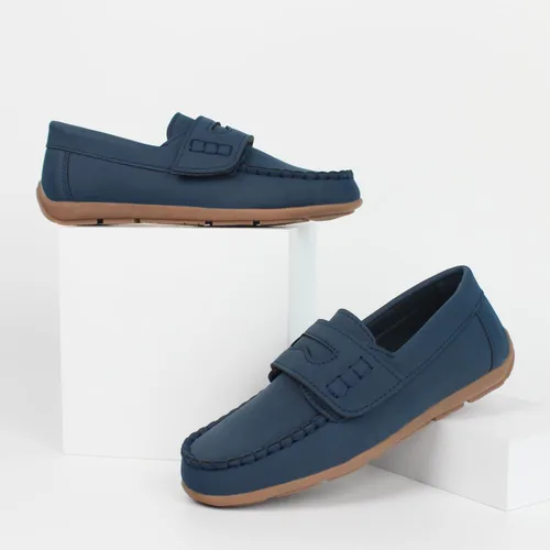 Vista 2 de Hawkwell Mocasines para niños, estilo informal, para la escuela (tallas chicas)