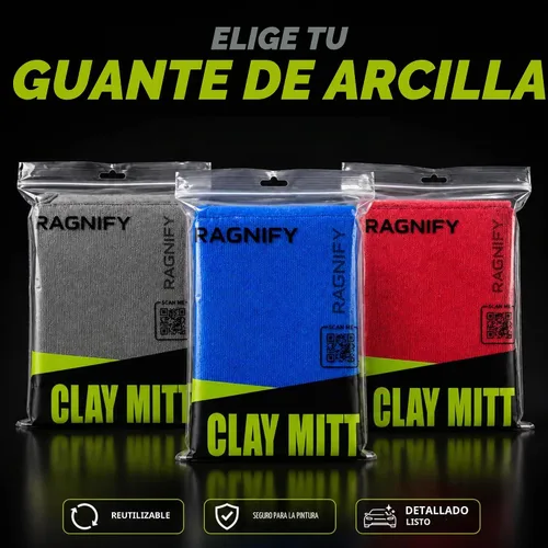 Vista 9 de Ragnify Paquete de 2 manoplas de arcilla para detalles automáticos de grado medio para eliminación impecable de microcontaminantes en la superficie
