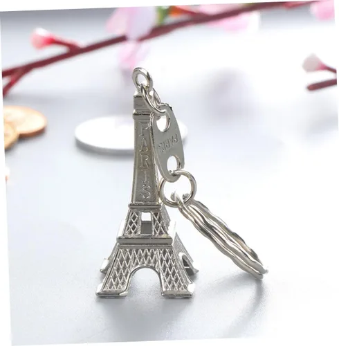 Vista 4 de Abaodam 72 Pcs Vintage Tower Keychain French Keyring Womens Backpack Purse Eiffel Tower Charms Eiffel Tower Key Holder Pogoda Key Pendant Eiffel