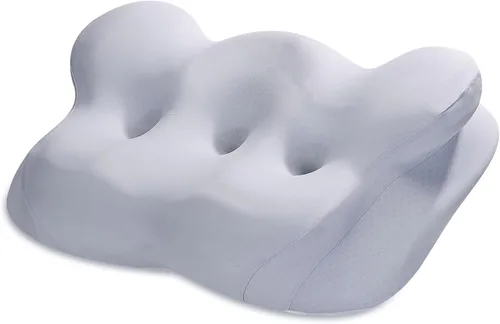 Vista 9 de Almohada cervical para el cuello, almohada de espuma viscoelástica para aliviar el dolor de cuello, almohada ergonómica de enfriamiento de contorno