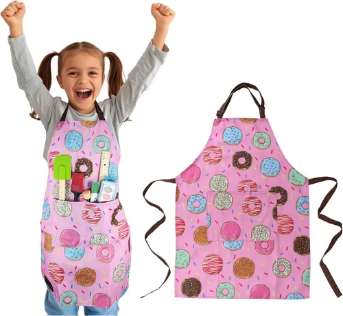 Vista 19 de Delantal para niños - cocina, jardinería, artista, pintura, limpieza, horneado, cerámica, chef, cocina, regalo para niños, niñas