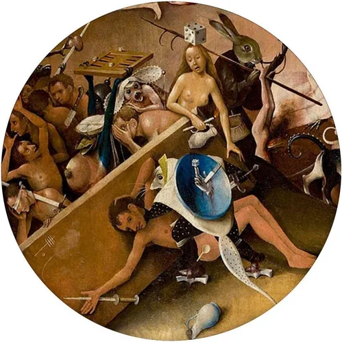 Vista 3 de The Garden of Earthly Delights Painting Art Hieronymus Bosch - Soporte y agarre para teléfonos y tabletas, Negro