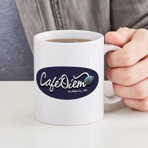 Vista 7 de CafePress Cafe Diem - Taza de cerámica para café, 11 oz (11.0 fl oz)