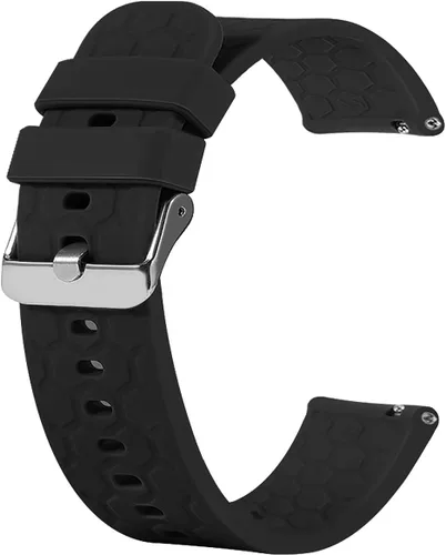 Vista 5 de FitTurn Compatible con Michael Kors Access Bradshaw - Correa de repuesto para reloj inteligente de 0.866 in de silicona de liberación rápida