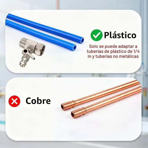 Vista 3 de 1/2" M/F Tee válvula de bola, 1/4" OD Comp adaptador de salida