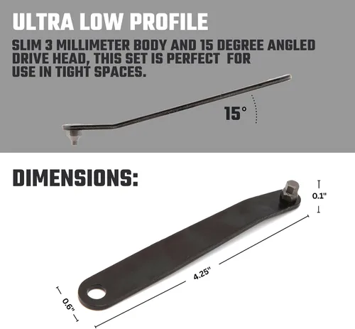 Vista 4 de Neiko 01325A Juego de destornilladores Torx de perfil ultra bajo, 5 piezas Construcción de acero S2 resistente