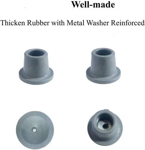 Vista 4 de Puntas de goma resistentes para silla de ducha y silla de baño, puntas de patas antideslizantes para taburetes de ducha, 4 unidades, 1 pulgada
