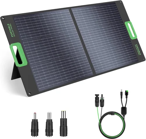 Vista 12 de GRECELL - Panel solar portátil de 240 W para central eléctrica, ultraligero y plegable 25% Efficiency Mono Foldable Solar Charger with 4