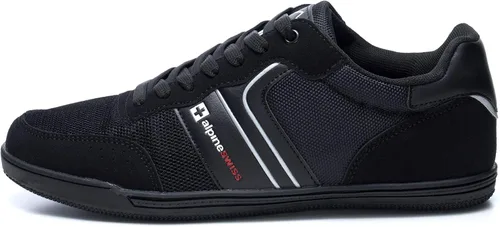 Vista 2 de Alpine Swiss Liam - Tenis de moda para hombre con ribete de ante y cordones