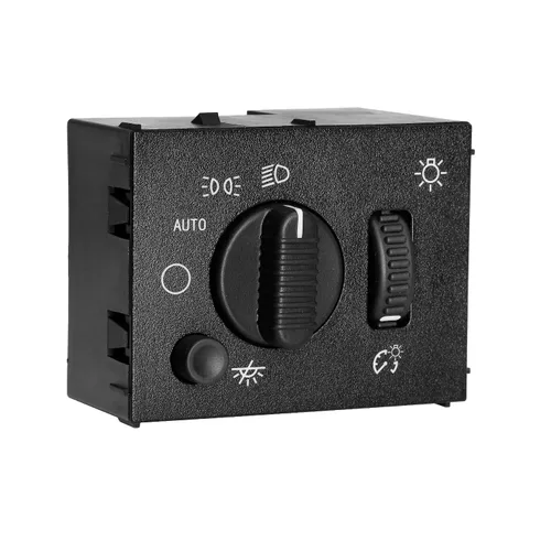 Vista 9 de Interruptor de faros delanteros compatible con Chevy Blazer S10 GMC Jimmy Sonoma y Bravada 1998-2003 Interruptor de atenuación de faro con luz