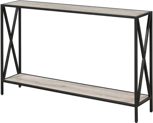 Vista 12 de Convenience Concepts Tucson - Mesa de consola, madera de granero/negro.