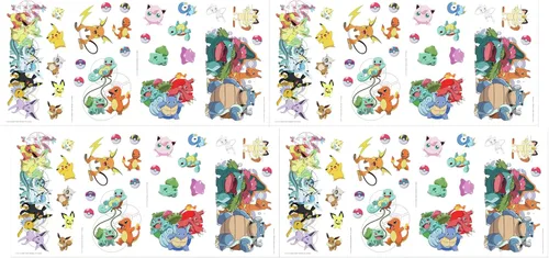 Vista 6 de RoomMates RMK4150SCS Calcomanías de Pared Despegables y Adhesivas de Personajes Favoritos de Pokemon