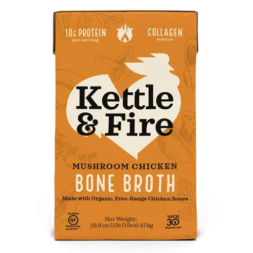 Vista 20 de Kettle and Fire Classic - Caldo de hueso de ternera, aprobado por Keto, Paleo, y Whole 30, sin gluten, alto en proteínas y colágeno, paquete de 4
