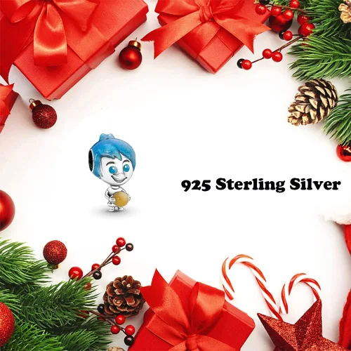 Vista 5 de WAWAYA Dije de personajes de dibujos animados para mujeres pulseras y collares plata de ley 925 cumpleaños día de la madre Halloween Navidad regalos