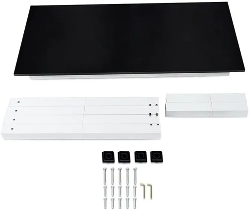 Vista 4 de G-PLUS Escritorio de computadora de 55.1 pulgadas, mesa de oficina de madera, estilo moderno y simple, para computadora portátil, mesa de estudio
