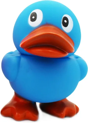 Vista 6 de The Dreidel Company Juguete de pato de goma gigante con aletas, patitos de goma gigantes para niños, baño, baby shower, cumpleaños, actividad