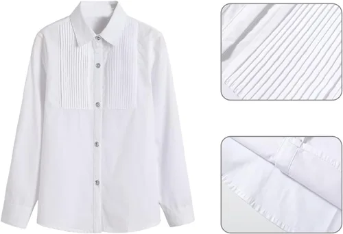 Vista 4 de Traje para niños pequeños de 4 piezas, traje de esmoquin de boda, chaleco y pantalones