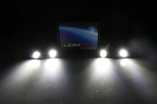 Vista 2 de iJDMTOY Juego de 20 piezas de luces LED blanco xenón para moldura del parachoques delantero/kit de luces de acento/kit de luces LED para deflector