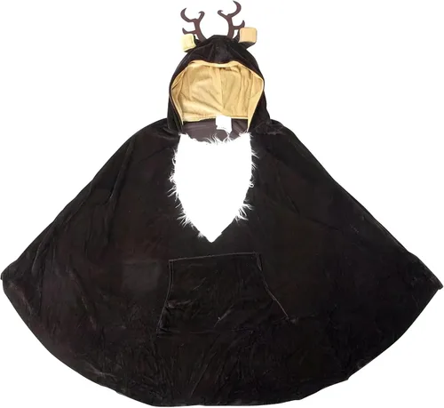 Vista 2 de Fun World Poncho de reno para adultos